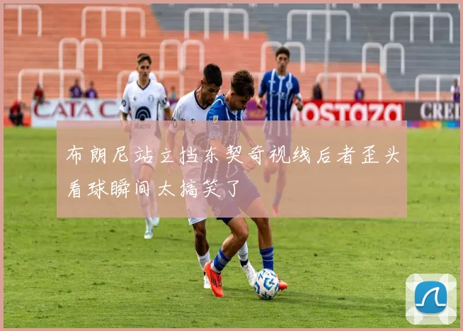 布朗尼站立挡东契奇视线后者歪头看球瞬间太搞笑了